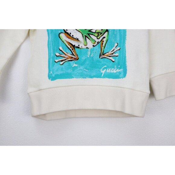 NWT Gucci Kids Printed Sweatshirt In Cream Size 4 - Picture 7 of 11